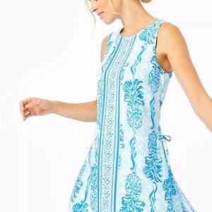 Lilly Pulitzer Donna Romper Bennet Blue Size 8
